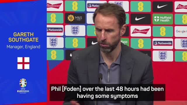 Southgate ‘hugely disappointed’ with Foden absence