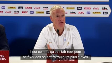 France - Deschamps : “Mbappé fait tout pour se fixer des objectifs toujours plus élevés”