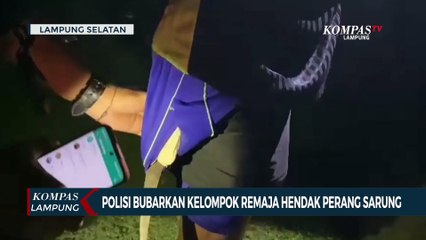 Polisi Bubarkan Kelompok Remaja yang hendak Perang Sarung