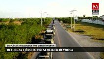 Arriban 300 elementos más del Ejército para reforzar la seguridad en Río Bravo, Tamaulipas