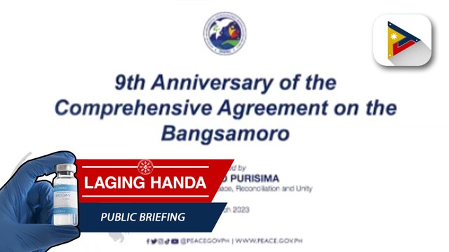 Panayam kay Acting OPAPRU Sec. Isidro Purisima kaugnay sa ika-9 na anibersaryo nang opisyal na paglagda ng Comprehensive Agreement on the Bangsamoro