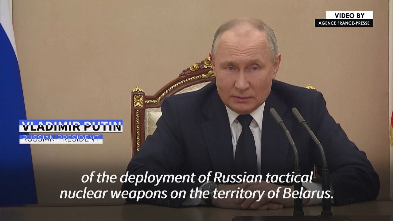 Putin says will deploy tactical nuclear weapons in Belarus