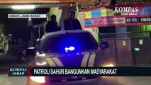 Patroli Polisi Bershalawat Ajak Warga Segera Sahur