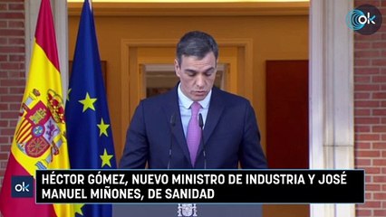 Héctor Gómez, nuevo ministro de Industria y José Manuel Miñones, de Sanidad