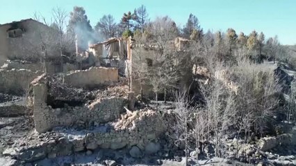 Los daños del incendio, a vista de dron