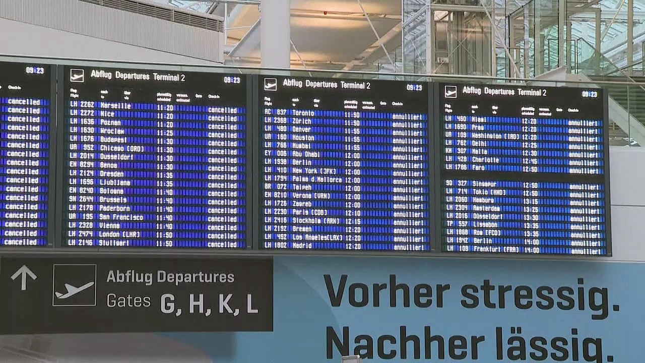 Streiks legen Münchner Flughafen lahm