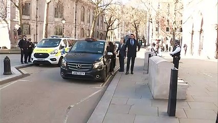 Prince Harry arrives at High Court