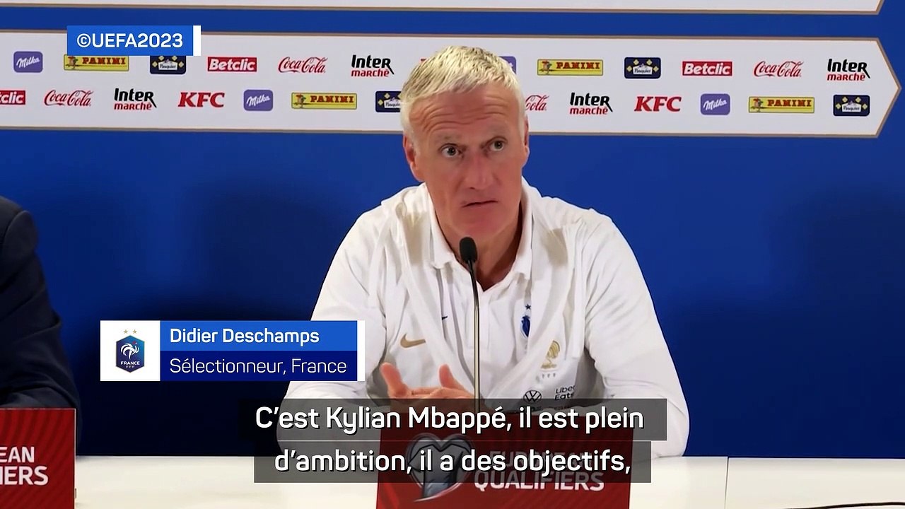 Deschamps : “Mbappé fait tout pour se fixer des objectifs toujours plus élevés”