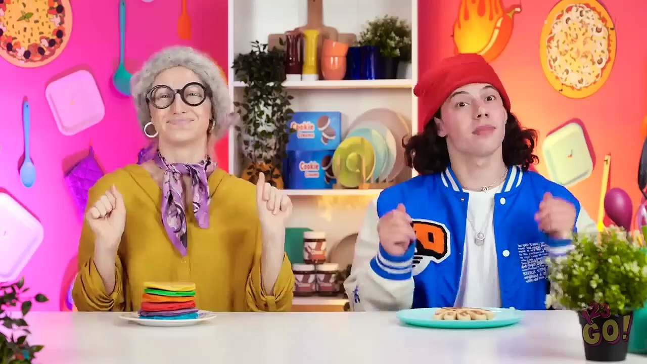 FANTASTIC ME VS GRANDMA COOKING CHALLENGE - Viral Kitchen Gadgets vs Hacks by 123 GO!