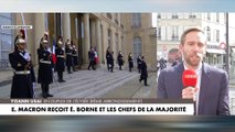 Emmanuel Macron reçoit Elisabeth Borne et les chefs de la majorité