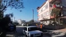 Bakım için çıktığı direkte elektrik akımına kapıldı