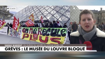 Grèves : le musée du Louvre bloqué