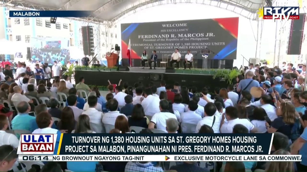 Turnover ng 1,380 housing units sa St. Gregory Homes Housing Project sa Malabon, pinangunahan ni PBBM