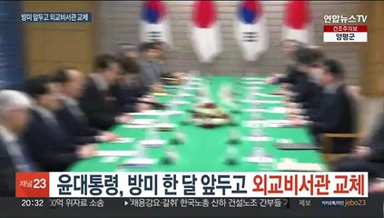 윤대통령, 국빈 방미 한 달 앞두고 외교비서관 교체