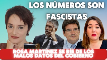 Rosa Martínez se ríe de los malos datos del Gobierno: "Ahora las matemáticas son fascistas"