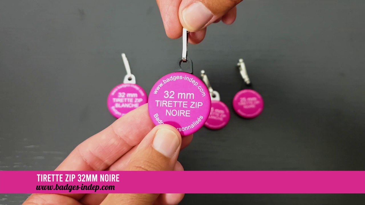 Tirettes zip personnalisés