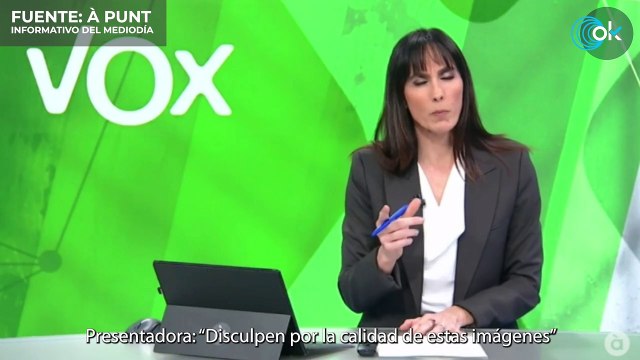 La TV pública controlada por Ximo Puig deja en negro la imagen del candidato del PP y silencia a Ayuso