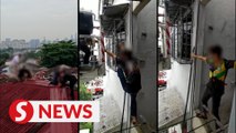 Cops, firemen foil attempt of drug syndicate members to escape through house roof in Jinjang