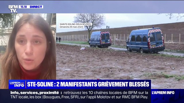 Sainte-Soline: Léna Lazare, organisatrice de la manifestation affirme que leurs équipes médicales étaient surchargées