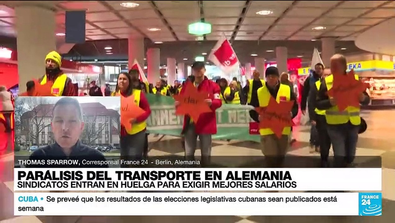 Informe desde Berlín: una huelga de un alcance poco común para Alemania paraliza el transporte