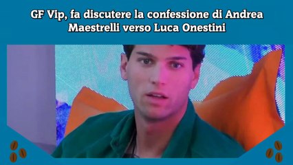 GF Vip, fa discutere la confessione di Andrea Maestrelli verso Luca Onestini