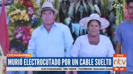 Hombre murió electrocutado por cable suelto