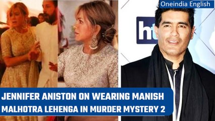 Tải video: 'Murder Mystery 2' gets desi twist; Jennifer Aniston dazzles a Manish Malhotra lehenga|Oneindia News