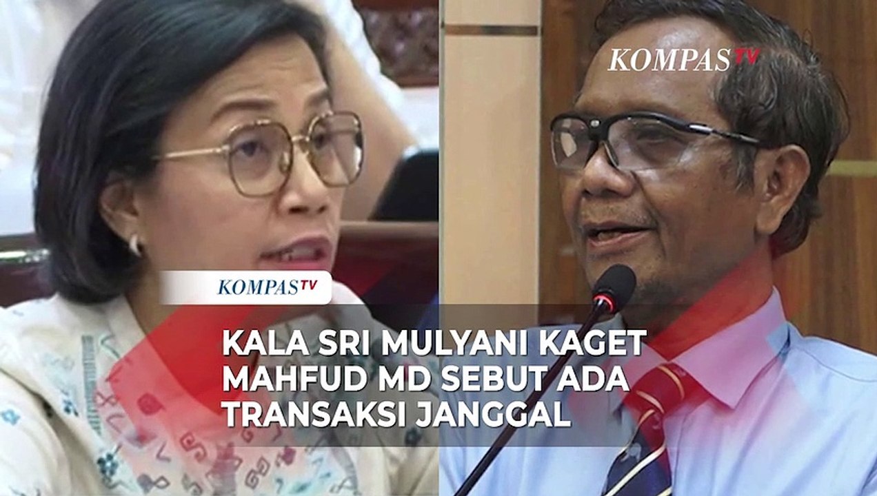 Respons Sri Mulyani Saat Mahfud Md Ungkap Transaksi Janggal Rp300 T Ke Media Video Dailymotion 1926