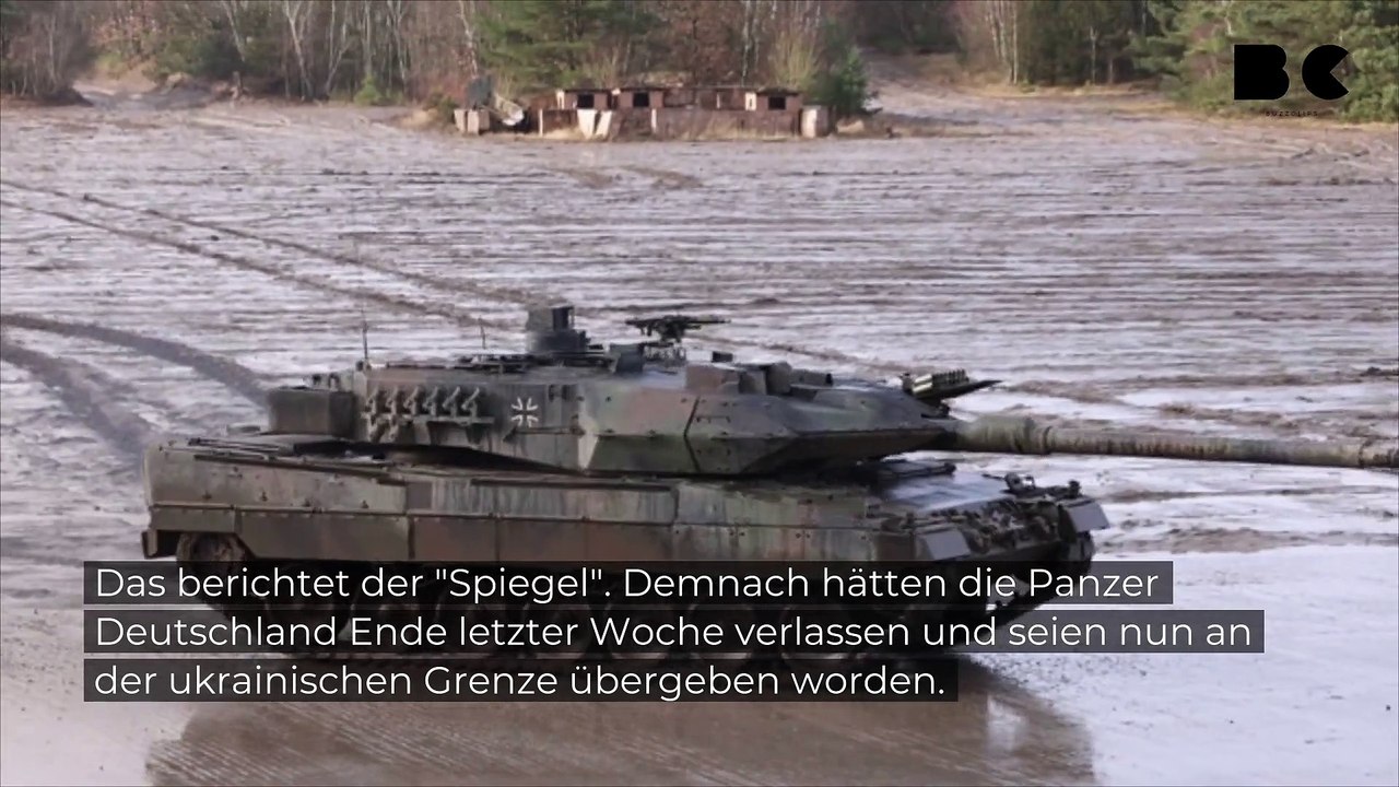 Ukraine: Deutsche Leopard-2-Panzer angekommen
