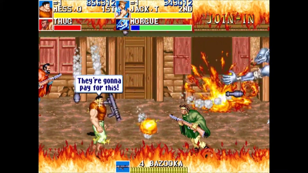 Cadillacs and Dinosaurs, 2 Players Mode Gameplay (Longplay) video