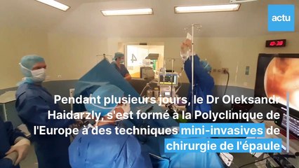 Un chirurgien ukrainien en formation à la Polyclinique de l'Europe à Saint-Nazaire