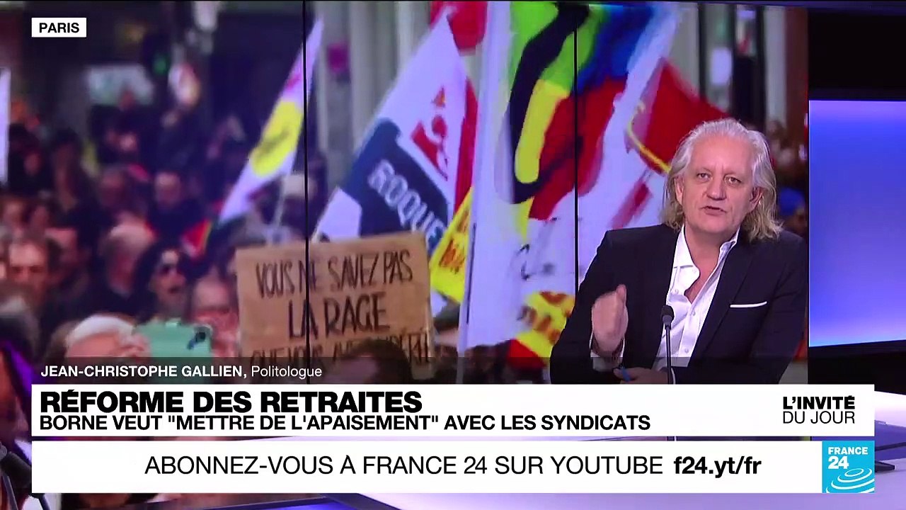 Réforme des retraites : E. Borne veut "mettre de l’apaisement" avec les syndicats