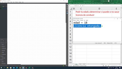 Diagrama de Flujo: Pedir la edad y determinar si puede o no sacar licencia de conducir