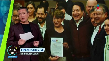 Delfina Gómez se registra como aspirante a la guberntura del Edoméx