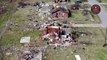 Drone footage shows devastation left by Mississippi tornado