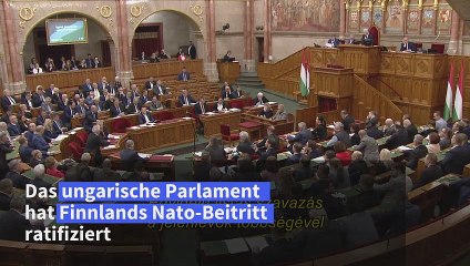 Ungarn rafifiziert finnischen Nato-Beitritt