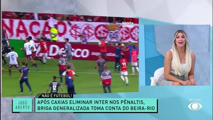 Renata Fan condena briga generalizada após Inter x Caxias e detona invasor com filha no colo 27/03/2023 15:09:02