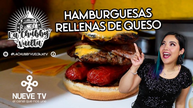 Hamburguesas con carne RELLENA de QUESO y más delicias a la parrilla en San Luis Potosí.