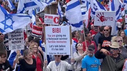 Simpatizantes de Netanyahu salen a las calles para apoyar al gobierno (V)