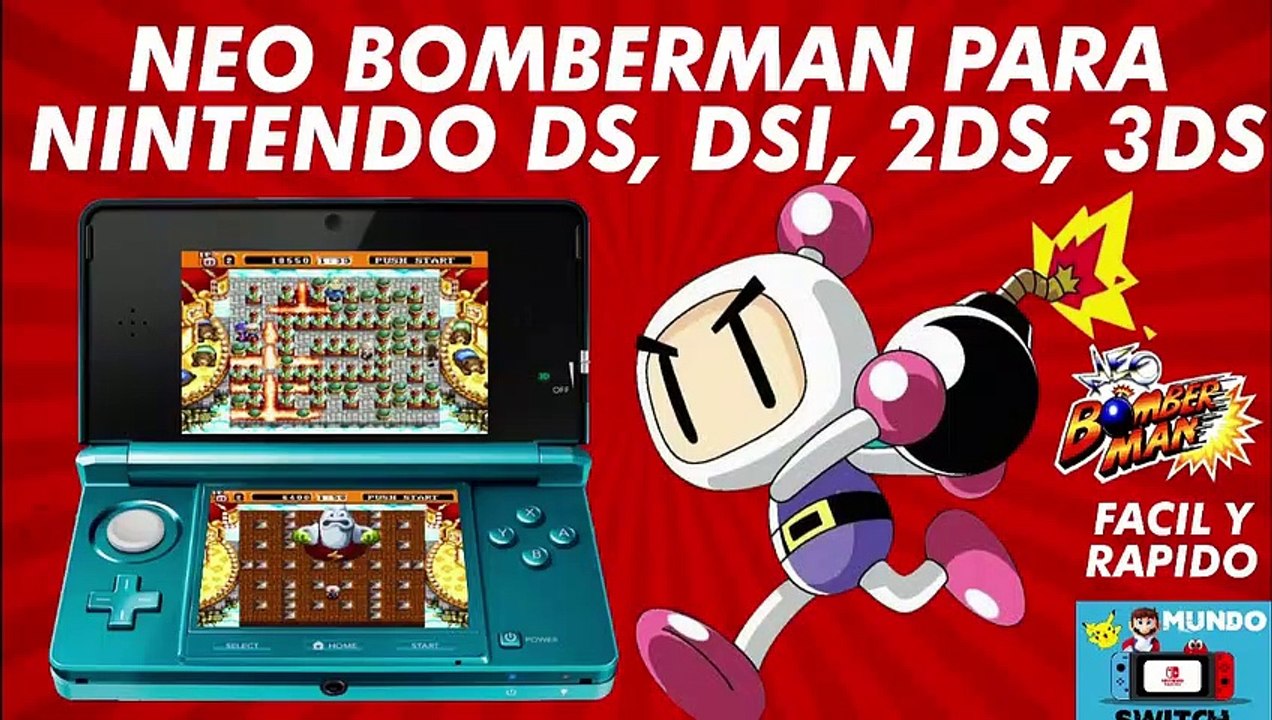 NEO BOMBERMAN NINTENDO DS, DSI, 2DS, 3DS NEODS R4 APLICACIONES HOMEBREW R4