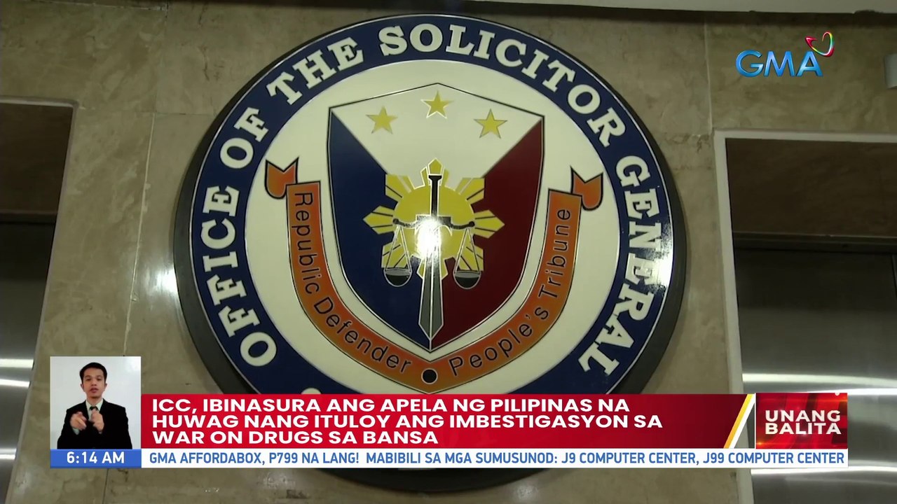 ICC, binasura ang apela ng Pilipinas na huwag nang ituloy ang imbestigasyon sa war on drugs sa bansa | UB