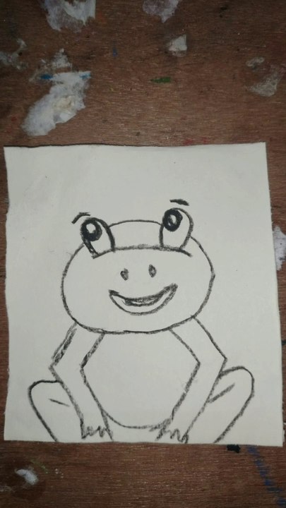 Easy Frog drawing