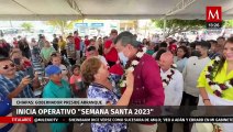 En Chiapas, Rutilio Escandón da el banderazo de salida del operativo ‘Semana Santa 2023’