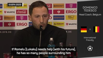 下载视频: Discussing Lukaku's future 'difficult for me' - Belgium boss Tedesco