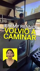 Jeremy Renner publicó un video caminando por primera vez después de su accidente