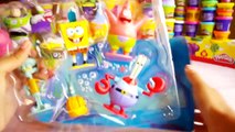 SpongeBob SquarePants Play Doh Playdough Toys & Nickelodeon Funny Kids Games
