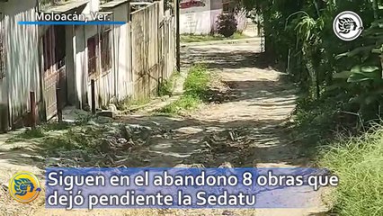 ¡Han transcurrido 4 años!, siguen en el abandono 8 obras que dejó pendiente la Sedatu en Villa Cuichapa