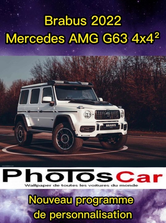 Brabus Mercedes AMG G63 4x4² 2022 - Nouveau programme de personnalisation