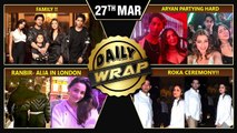 Ranbir Alia's London Holiday, Aryan Khan's Party Pictures, Shahrukh's Family Photo | Top 10 News