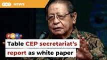 Kit Siang wants CEP secretariat’s report tabled in Parliament